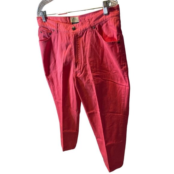 St John's Bay Pink Stretch Chino Capri Bottoms Pants SZ 16 - Picture 3 of 6